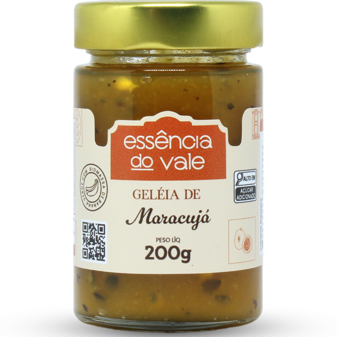 15562399214-geleia-de-maracuja-comum.png Geleia de Maracujá Essência do Vale 200g - Imagem 1