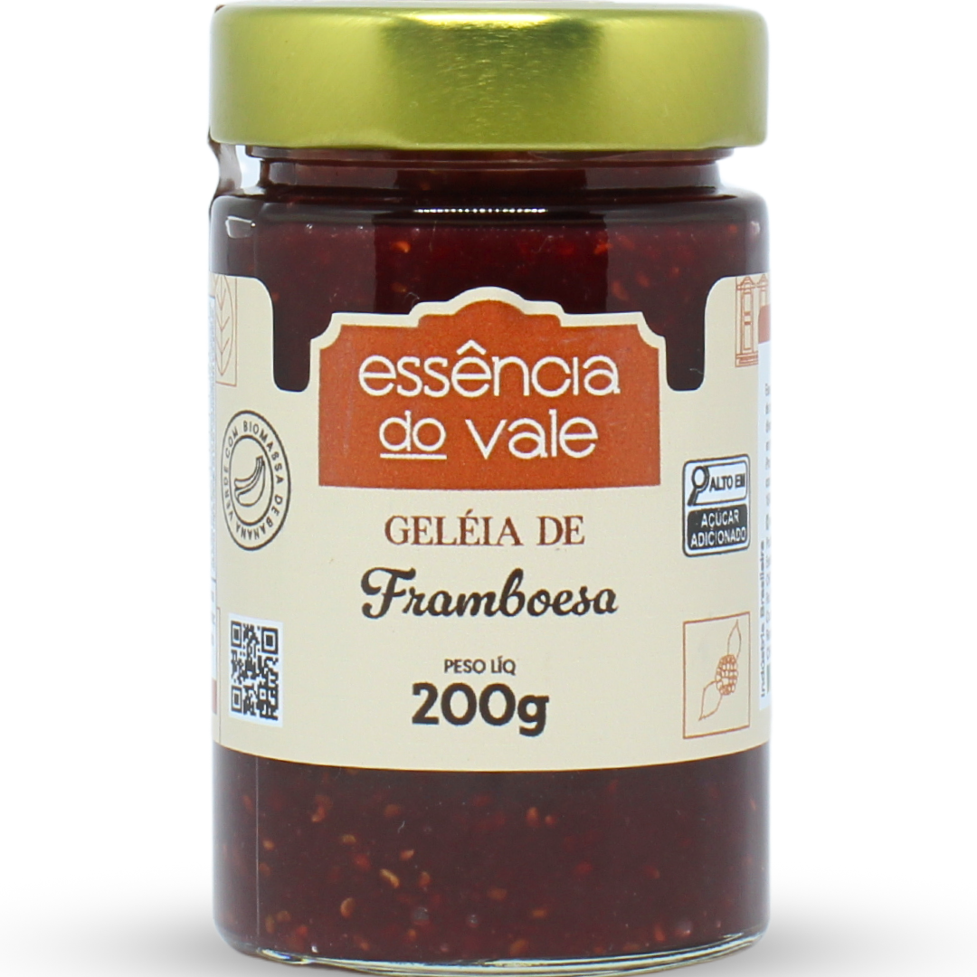 15562401894-geleia-de-framboesa-comum.png Geleia de Framboesa da Essência do Vale 200g - Imagem 1