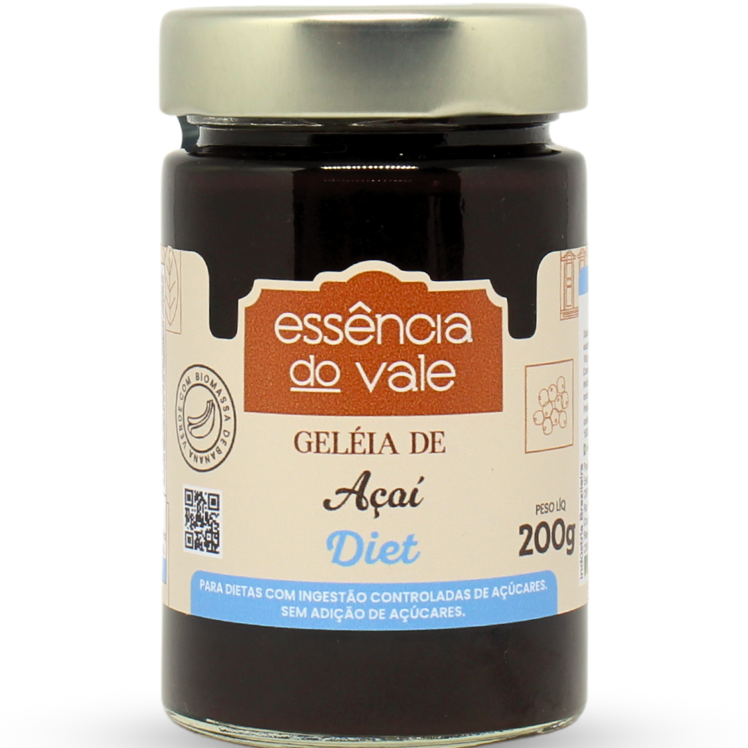 15562403194-geleia-de-acai-diet.png Geleia de Açaí Diet Sem Adição de Açúcar 200g - Imagem 1
