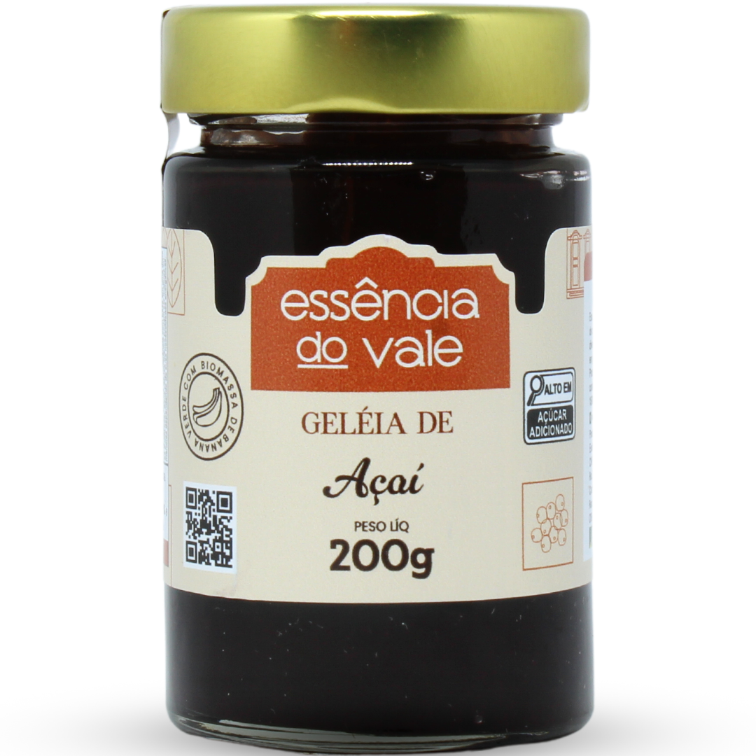 15562403312-geleia-de-acai-comum.png Geleia de Açaí da Essência do Vale 200g - Imagem 1