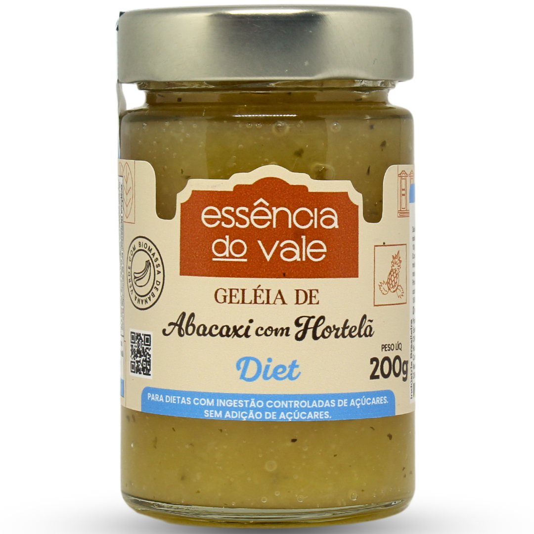 15562403466-geleia-de-abacaxi-com-hortela-diet.png Geleia de Abacaxi com Hortelã Diet Sem Adição de Açúcar 200g - Imagem 1