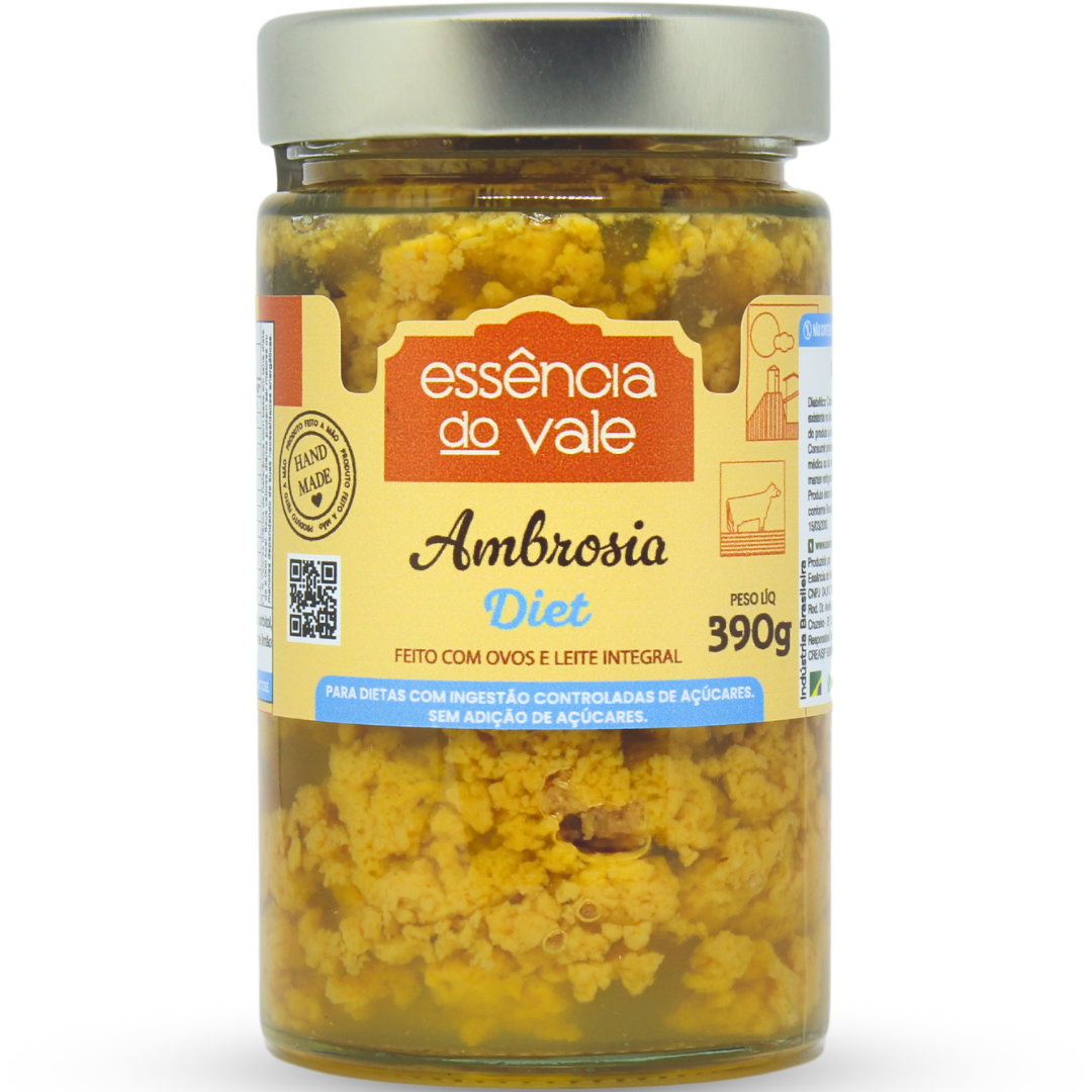15562417793-ambrosia-diet.png Ambrosia Diet Sem Adição de Açúcar da Essência do Vale 390g - Imagem 1